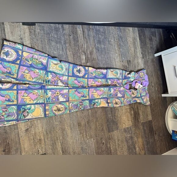 Eden Flattering Glitter Lurex Multi-Coloured Jumpsuit #21 - Picture 8 of 11